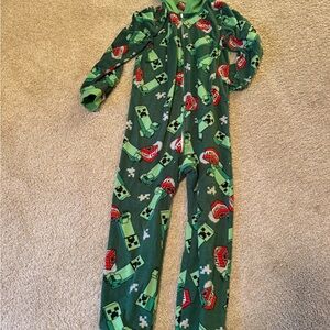 Kids Green Creeper Pajama Set